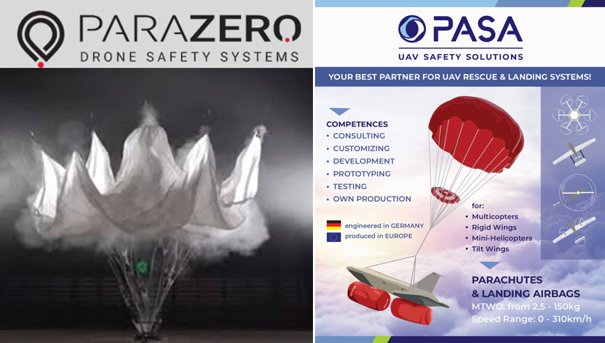 ParaZero & PASA  Rescue/Recovery Chutes